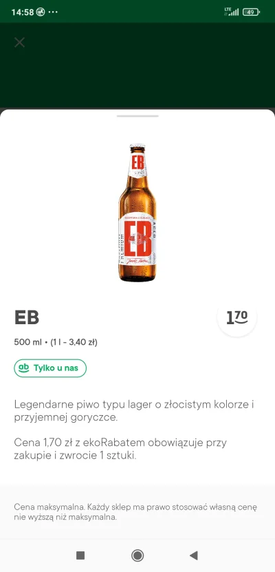 AndrzejCieWidzi - Czy dobrze rozumiem, że można kupić tylko 1 butelkę tego piwa? Czy ...