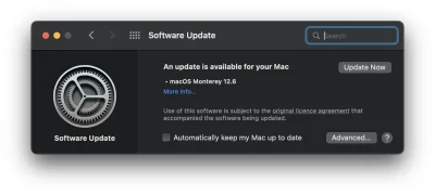 QuaLiTy132 - Pojawiła się również aktualizacja MacOSa do wersji 12.6. Dodatkowo można...