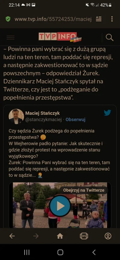 ArtyzmPoszczepienny - >TVP Info powołując się na wpis w mediach społecznościowych int...