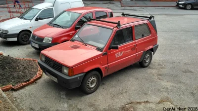 DerMirker - Fiat Panda I Van, bez tylnej kanapy i okien, za to z kratką, rozsuwanymi ...