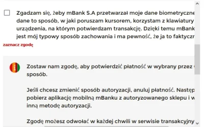 bylejaki - Przy próbie autoryzacji płatności kartą wyskakuje komunikat o wyrażeniu zg...