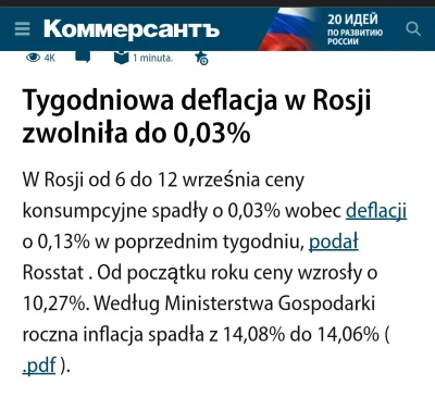 pijmleko - #rosja #wojna 
#ukraina 

Sukces towarzysze, inflacja spadła o 0.05% xD...