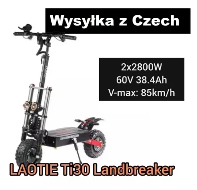 CudaliPL - WYSYŁKA Z EUROPY


LAOTIE Ti30 Landbreaker 60V 38.4Ah 5600W V-max 85Km/...