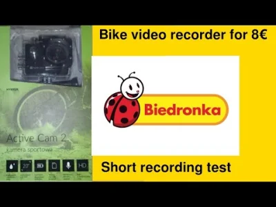 Poludnik20 - #uslugisocjalne HYKKER Active Cam 2 – wideo rejestrator rowerowy. Sam pr...