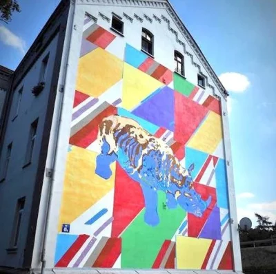 Zapiety - @nimitz: IMHO najlepszy mural w Sosnowcu to nosorożec. Większości się nie p...