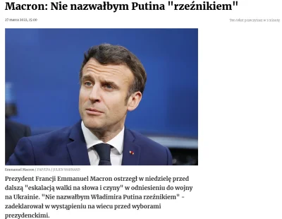 ChciwyASasin - @adamec: A Macron, lepiej nie mówić! Aż się trzęsie z żalu.