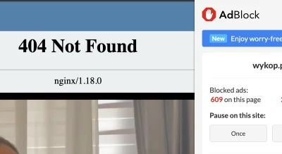 Barstuk - wykop na jednym obrazku:
na jednej stronie zablkowanych 609 reklam, 404 ng...