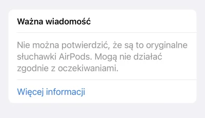 MarSlayer - #apple #airpods Wyskoczył komuś może taki komunikat na iOS 16? Zastanawia...