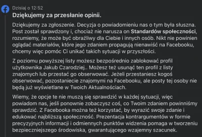 aei9077 - @CzeczenCzeczenski: Facebook banuje za pierdoły, a jak jest jawne podsycani...