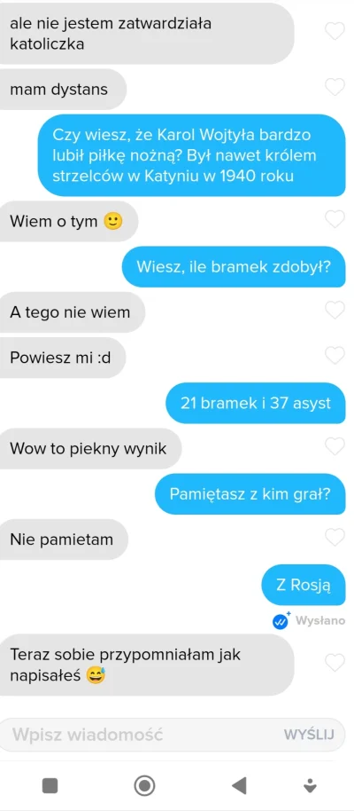 Grzegorz_Daun - Niesamowita wiedza
#tinder #logikarozowychpaskow #badoo