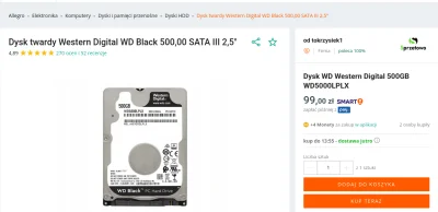 look997 - Ten dysk warto? https://allegro.pl/oferta/dysk-wd-western-digital-500gb-wd5...