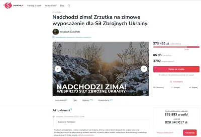 wolskiowojnie - W toku prowadzonej zbiórki:
https://zrzutka.pl/d7b8jn
Udało się uzb...