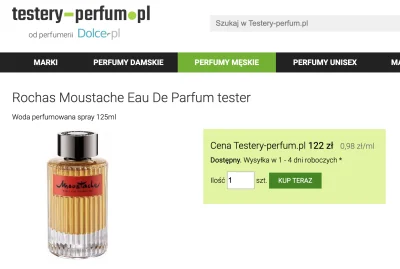 helloWisconsin - Rochas Moustache tester za 122 zł, łapcie :
https://testery-perfum....