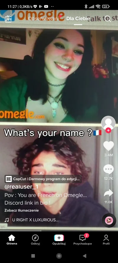 LajfIsBjutiful - Ej to omegle to jednak działa?
Dziwne, jak ja używałem i z kimś mni...