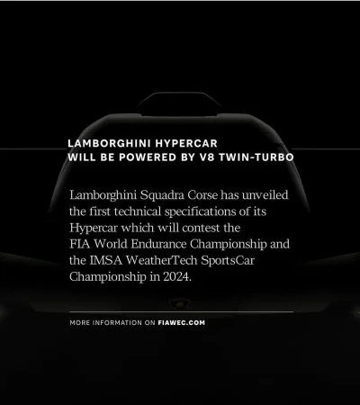 rudziol - #wec 
#kubica
#f1
Lamborghini też wchodzi w 2024. Czyli Roba za rok znowu w...