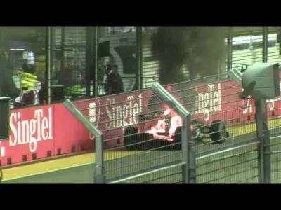 tumialemdaclogin - GP Singapuru 2010, dzień w którym Heikki Kovalainen został strażak...