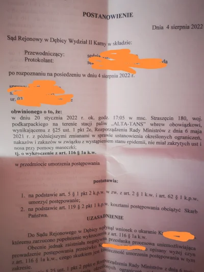 Kris_777 - Kto przyjął mandat za brak maseczki Chociaż 20 zł ten frajer i gardzę wami...