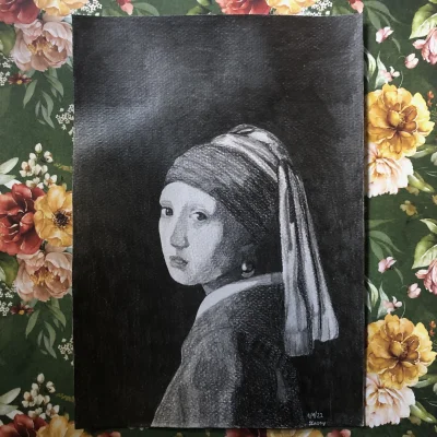 mariaerimos - #365szkicow 252/365
Kopia obrazu „Dziewczyna z perłą” Vermeera
Zasmarow...