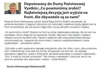 JPRW - Panie Arkadijeczku, deputowani do Dumy, którzy przegłosowali ustawy o karach z...