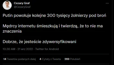 Mavos - Czarek już w kamaszach? XD
#wojna #ukraina #kryptowaluty #cezarygraf