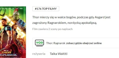 Cosipi - Przypadkowo zobaczyłem że #filmweb w końcu zrobił coś dobrego
Dodali inform...