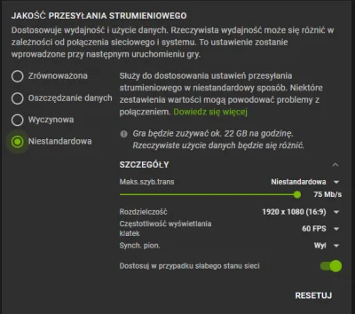 dulux23 - Warto również zwiększyć maksymalny bitrate do 75Mb/s dla poprawy jakości ob...