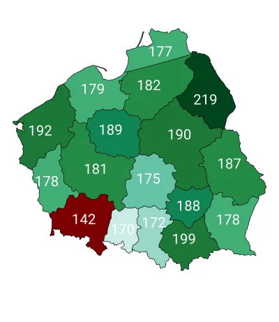BitulinowyDzem - CIEKAWOSTKA 

Mapa przedstawia średni wzrost mężczyzn w wieku 18-35 ...