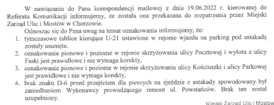 S.....u - @Trelik: a u mnie standardowo. Odpowiedz na pismo:
1. "Tymczasowe" znaki w...