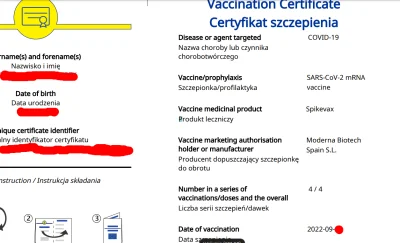 Poludnik20 - W profilu Pacjent.Gov.pl mam już zaświadczenie o szczepieniu czwartą daw...