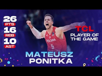 pogop - Tutaj triple double Mateusza Ponitki w meczu ze Słowenią (｡◕‿‿◕｡)
