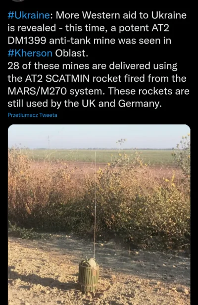 Dodwizo - Ukraina dostała fajne miny przeciwpancerne 
#ukrsina #wojna