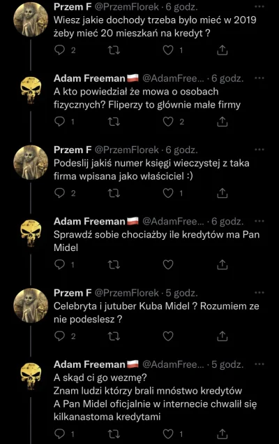 PandaCKratka - Znany twitterowy spadkowicz Adam Freeman (free man bo pewnie nie ma kr...