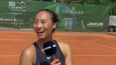 Madziol127 - Zheng Qinwen młoda 19 letni tenisistka w pierwszym finale WTA. Młoda wyr...