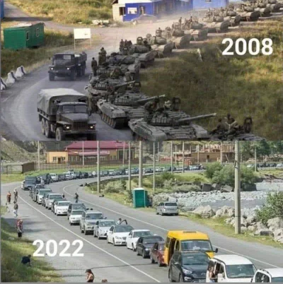 lnwsk - Przejście graniczne Gruzja-Rosja 2008 vs. 2022.
#rosjawstajezkolan #wojna #g...