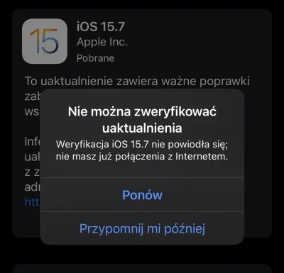 marv0lo - #apple #iphone #ios
Czy ktoś z was miał taki błąd przy próbie aktualizacji ...