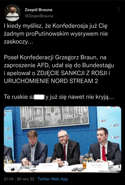 Tumurochir - Braun 8 lat temu: Trzeba powstrzymać kondominum niemiecko - rosyjskie

B...