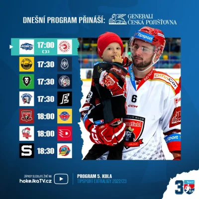 ajo48 - Dziś kompletna 5 kolejka Ekstraligi.
#hokej #czeskihokej