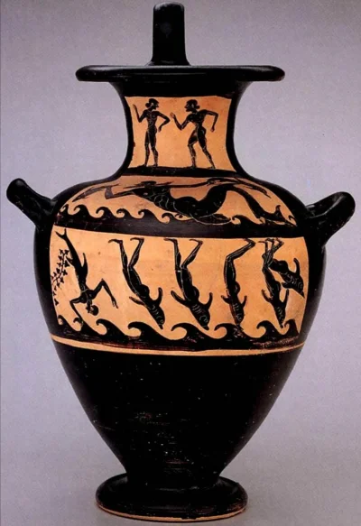 Loskamilos1 - Etruski kalpis, czyli naczynie do przechowywania wody, na którym jest p...