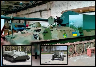Sarmataa - #ukraina #wojna #rosja
Działo przeciwpancerne MT-12 100 mm na podwoziu MT...
