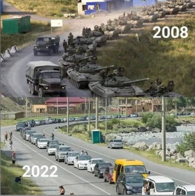 zetzet - #ukraina #wojna #ruskimir 

Gruzja... to samo miejsce - 14 lat później ;)