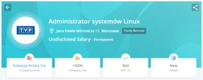 Anacron - Jakby ktoś chciał wejść w świat informatyki to TVP szuka sysadmina Linux. W...