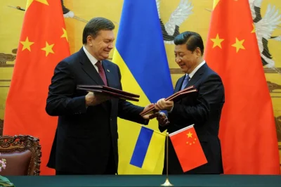The_Orz - 2013 rok. Prezydent Chin Xi Jinping oraz ówczesny prezydent Ukrainy Wiktor ...