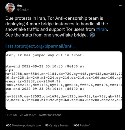 cyberpunkbtc - https://forum.torproject.net/t/iran-circumventing-censorship-with-tor/...
