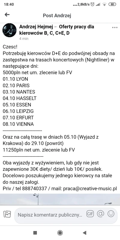 Kalamaczugo - @600GSX-R: normalnie szukaj praca kierowca kat d. Jak masz wolne to pro...