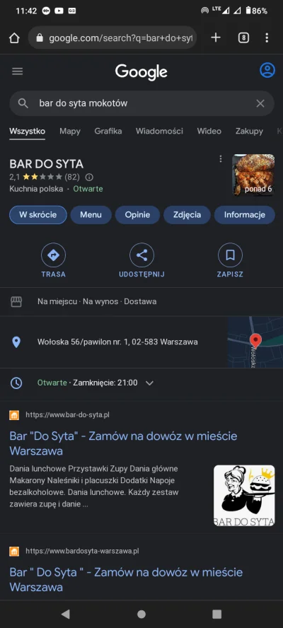 zdzislawnajmrodzki - Zeby byla jasnosc. Bo nie kazdy sprawdzi o jakim lokalu mowimy.
...