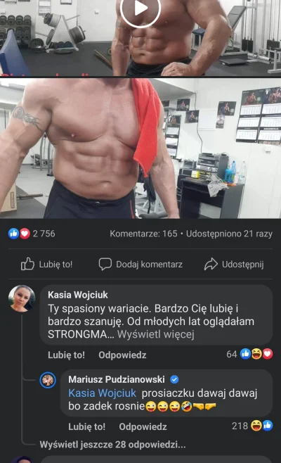 GlodnyZNatury - Pudzianowi po treningu testosteron wywaliło xddd

#pudzian #strongman