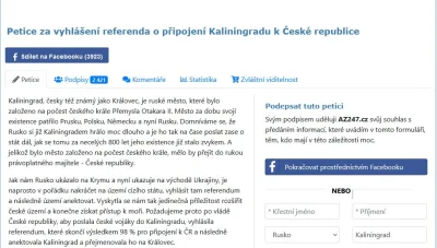 FrauWolf - Czesi założyli petycję o aneksję Kaliningradu. Podpisujcie się, ale używaj...