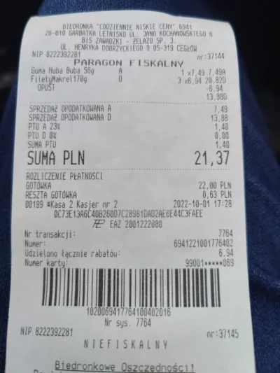 Dax13 - Ehh dobija ja mnie ta inflacja...
#inflacja #biedronka #paragony #zakupy