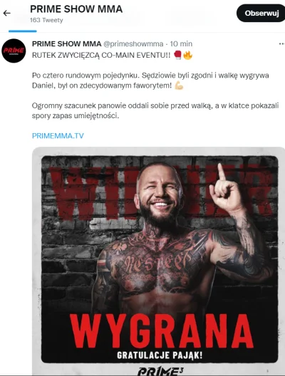 3Xpro - Ktoś się grubo jebnął ( ͡° ͜ʖ ͡°)
https://twitter.com/primeshowmma/status/15...