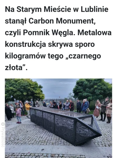 chosenon3 - Pomnik "jak wk*rwić mieszkańców w dobie brakującego węgla" 
#lublin #wtf ...